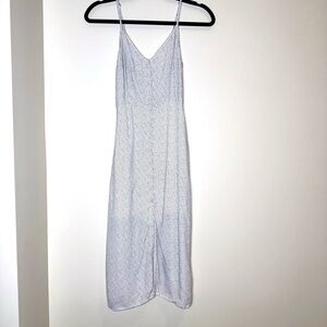 Abercrombie & Fitch White Midi Dress - Black Dots